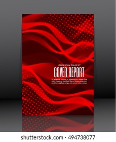 Template design for cover. Banner in A4 size. Abstract background. Vector, illustration.