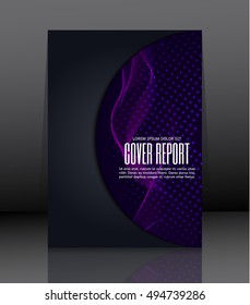 Template design for cover. Banner in A4 size. Abstract background. Vector, illustration.