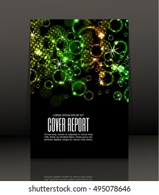 Template design for cover. Banner in A4 size. Abstract background. Vector, illustration.