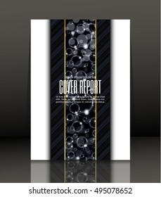 Template design for cover. Banner in A4 size. Abstract background. Vector, illustration.