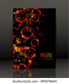 Template design for cover. Banner in A4 size. Abstract background. Vector, illustration.
