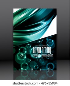 Template design for cover. Banner in A4 size. Abstract background. Vector, illustration.
