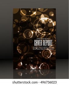 Template design for cover. Banner in A4 size. Abstract background. Vector, illustration.