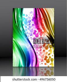 Template design for cover. Banner in A4 size. Abstract background. Vector, illustration.