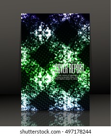 Template design for cover. Banner in A4 size. Abstract background. Vector, illustration.