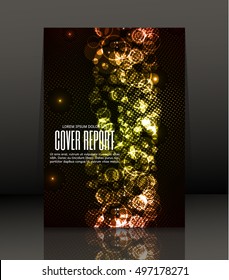 Template design for cover. Banner in A4 size. Abstract background. Vector, illustration.