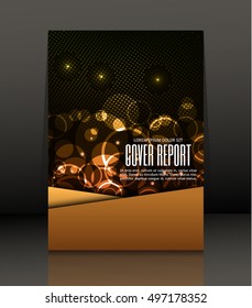 Template design for cover. Banner in A4 size. Abstract background. Vector, illustration.