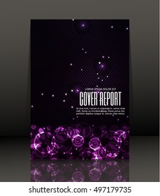 Template design for cover. Banner in A4 size. Abstract background. Vector, illustration.