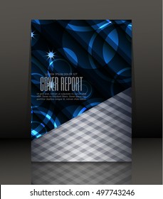 Template design for cover. Banner in A4 size. Abstract background. Vector, illustration.