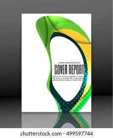 Template design for cover. Banner in A4 size. Abstract background. Vector, illustration.