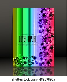 Template design for cover. Banner in A4 size. Abstract background. Vector, illustration.