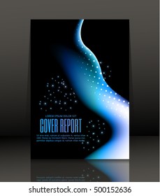 Template design for cover. Banner in A4 size. Abstract background. Vector, illustration.