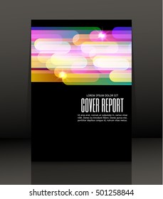 Template design for cover. Banner in A4 size. Abstract background. Vector, illustration.