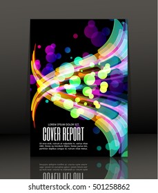 Template design for cover. Banner in A4 size. Abstract background. Vector, illustration.