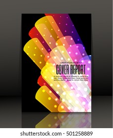 Template design for cover. Banner in A4 size. Abstract background. Vector, illustration.