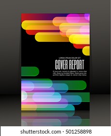 Template design for cover. Banner in A4 size. Abstract background. Vector, illustration.
