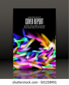 Template design for cover. Banner in A4 size. Abstract background. Vector, illustration.