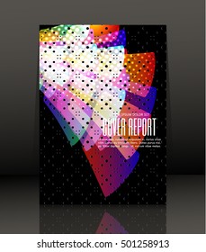 Template design for cover. Banner in A4 size. Abstract background. Vector, illustration.