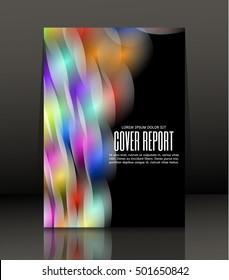 Template design for cover. Banner in A4 size. Abstract background. Vector, illustration.