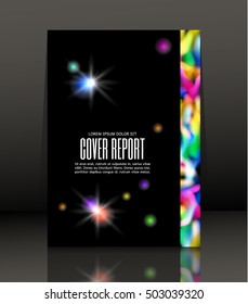 Template design for cover. Banner in A4 size. Abstract background. Vector, illustration.