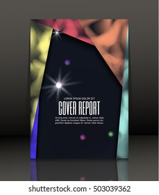 Template design for cover. Banner in A4 size. Abstract background. Vector, illustration.