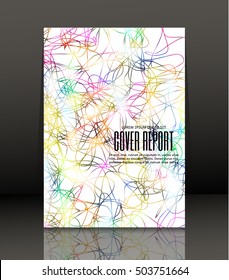 Template design for cover. Banner in A4 size. Abstract background. Vector, illustration.