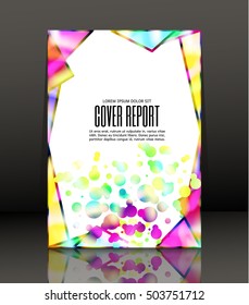 Template design for cover. Banner in A4 size. Abstract background. Vector, illustration.
