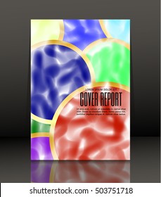 Template design for cover. Banner in A4 size. Abstract background. Vector, illustration.