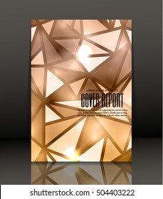 Template design for cover. Banner in A4 size. Abstract background. Vector, illustration.
