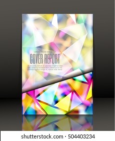 Template design for cover. Banner in A4 size. Abstract background. Vector, illustration.