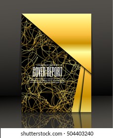 Template design for cover. Banner in A4 size. Abstract background. Vector, illustration.
