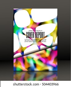 Template design for cover. Banner in A4 size. Abstract background. Vector, illustration.
