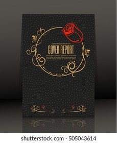 Template design for cover. Banner in A4 size. Abstract background. Vector, illustration.