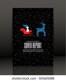 Template design for cover. Banner in A4 size. Abstract background. Vector, illustration.