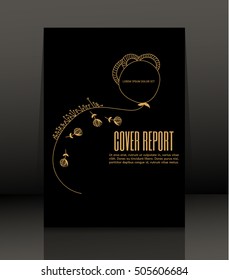 Template design for cover. Banner in A4 size. Abstract background. Vector, illustration.