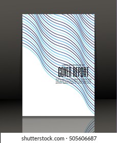 Template design for cover. Banner in A4 size. Abstract background. Vector, illustration.