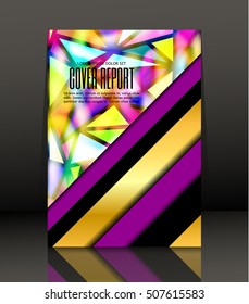 Template design for cover. Banner in A4 size. Abstract background. Vector, illustration.