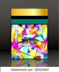 Template design for cover. Banner in A4 size. Abstract background. Vector, illustration.