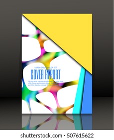 Template design for cover. Banner in A4 size. Abstract background. Vector, illustration.