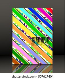 Template design for cover. Banner in A4 size. Abstract background. Vector, illustration.