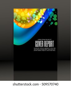 Template design for cover. Banner in A4 size. Abstract background. Vector, illustration.