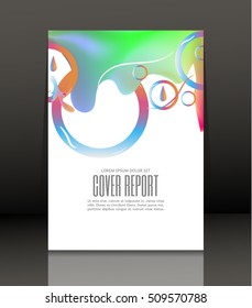 Template design for cover. Banner in A4 size. Abstract background. Vector, illustration.