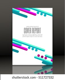 Diseño de plantilla para portada. Cartel en tamaño A4. Antecedentes abstractos. Vector, ilustración.