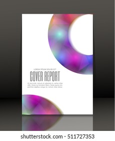 Template design for cover. Banner in A4 size. Abstract background. Vector, illustration.