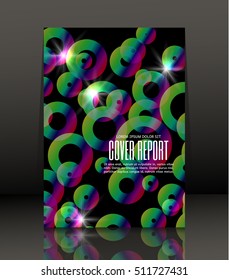 Template design for cover. Banner in A4 size. Abstract background. Vector, illustration.