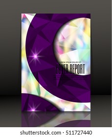Template design for cover. Banner in A4 size. Abstract background. Vector, illustration.