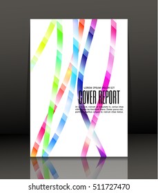 Template design for cover. Banner in A4 size. Abstract background. Vector, illustration.
