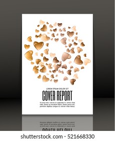 Template design for cover. Banner in A4 size. Abstract background. Vector, illustration.