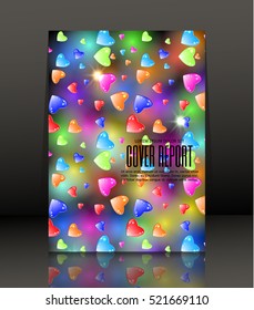 Template design for cover. Banner in A4 size. Abstract background. Vector, illustration.