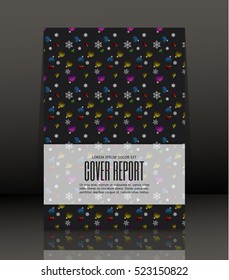 Template design for cover. Banner in A4 size. Abstract background. Vector, illustration.